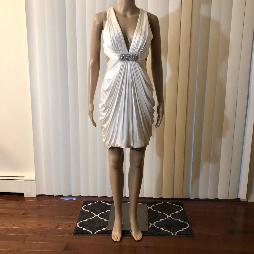BCBG Max Azria Dress White Sz Small Wedding